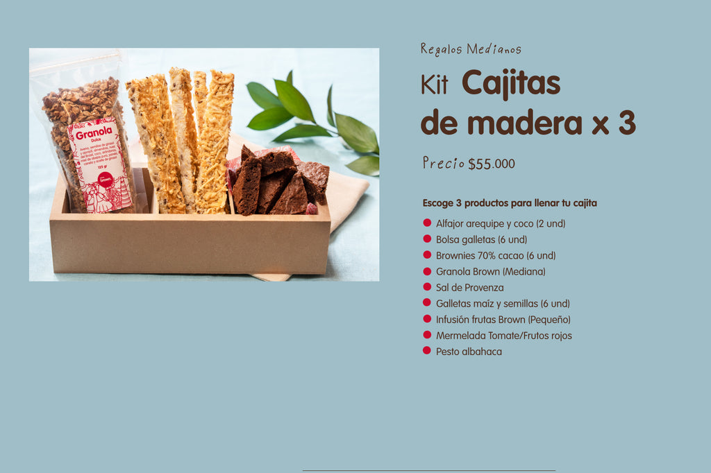 CAJITAS madera